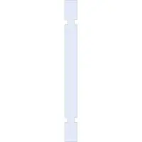 Brauer Wand 30cm helder glas tweezijdige uitsparingen