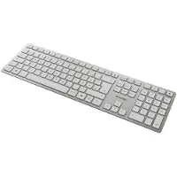 Cherry DW 9100 SLIM Desktop Draadloze Toetsenbord en Muis Set Qwerty Zilver