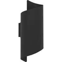 Eglo Wandlamp buiten Montarello, zwart, metaal, Modern, Wandlamp buiten