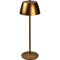 Konstsmide LED tafellamp Eze, mat koper, 32 cm, IP54, USB dimbaar, koper, Woon-/ Eetkamer, Aluminium, Modern