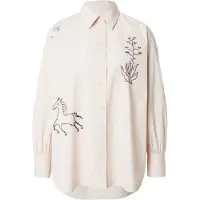 Scotch & Soda Blouse bruin / pink / zwart / wit