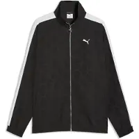 Puma Trainingsjack 'T7' donkergrijs / zwart / wit