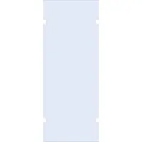 Brauer wand 90 helder glas tweezijdige uitsparingen