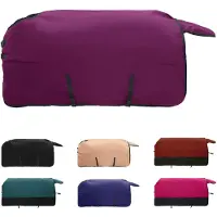 vidaXL Paardendeken Donkergroen en zwart 165 cm Polyester