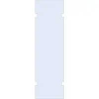 Brauer wand 70 helder glas tweezijdige uitsparingen