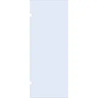 Brauer Wand 90cm helder glas enkelzijdige uitsparingen