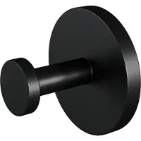 Brauer Handdoekhaak Black Wandmontage met PVD coating Mat Zwart