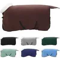 vidaXL Paardendeken Volledig Donkerbruin 115 cm Polar fleece