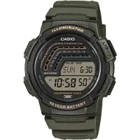 Casio Collection WS-1800-3AVEF Horloge - Kunststof - Groen - Ø 44 mm
