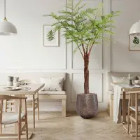 Maxifleur Kunstplanten Woodwardia Kunstpalm Deluxe 220cm N