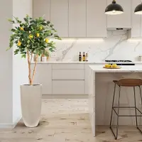 Maxifleur Kunstplanten Citroen Kunstplant 120cm