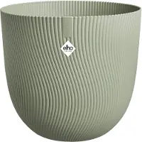 Elho Sereh Rond 40 - Bloempot voor Binnen & Buiten - 100% Gerecycled Plastic - Ø 39.0 x H 33.3 cm - Scandinavisch groen