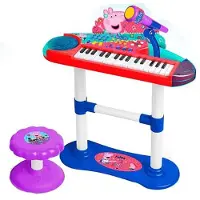 Reig Musicales With Microphone Stand And Bench Piano Veelkleurig
