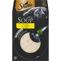Sheba Soup Kattenvoer Natvoer Kip 4 X 40 Gr