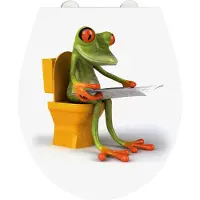 Wenko Toiletzitting Frog News Met soft-closemechanisme