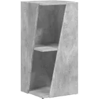 vidaXL Zijplank 33 x 32 x 70,5 cm Bewerkt hout Beton Grijs