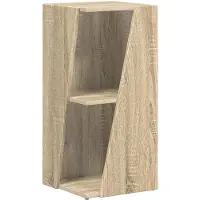 vidaXL Zijplank 33 x 32 x 70,5 cm Bewerkt hout Sonoma Eik