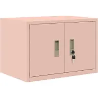 vidaXL Opbergkast Roze 60 x 40 x 40 cm Staal
