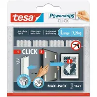 TESA Zelfklevende Strip Powerstrips Click Combo 16x2 Stuks Large