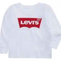Levi's Kids baby longsleeve Batwing met logo wit Jongens/Meisjes Katoen Ronde hals - maat 98 (36M)