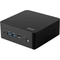 MSI 1mg-206bes Mini-pc met Intel Core i7-150U processor. Werkt op 220V met een Europese stekker. Eén maat