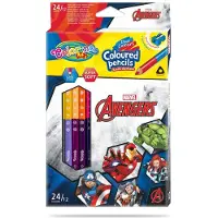 COLORINO Driehoekige Kleurpotloden 12 stuks - 24 Kleuren Avengers