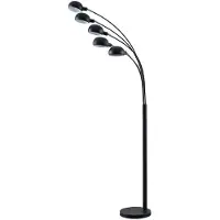 LINDBY Vloerlampe , Jewa, Zwart, Woonkamer, Metaal, Modern