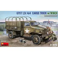 Mini art 1,5t 4x4 G7117 Vrachtwagen met vorkheftruck