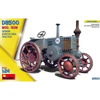 Mini art Modelbouwpakket Landbouwvoertuigen - 24001 German Agricultural Tractor D8500 Mod. 1938 Plastic - 1:24 - Modelbouw