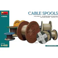 Other Modelbouwpakket Diorama - 49008 Cable Spools for Diorama Plastic - 1:48 - Modelbouw