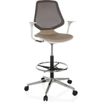 Hjh OFFICE Werkstoel / baliestoel TOP WORK STYLE stof beige