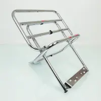 Faco Porte bagage pour scooter Piaggio 200 Vespa PX 1977 à 1983 chromé Neuf
