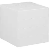 Sweeek - Kubus bijzettafel vierkant met matte keramieklook tegels 40x40cm - kubeeek