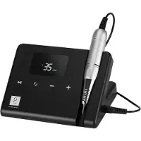 Usorteret Technic Freesmachine 65W Zwart – Professionele Nagelfrees voor Manicure en Pedicure met Links en Rechts Draaien, Twist-Lock en Freesjesset