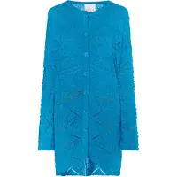 IZIA Gebreid vest 'Lomasi' cyaan blauw