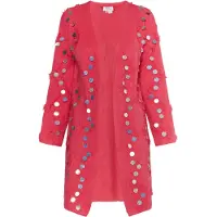 IZIA Gebreid vest pink