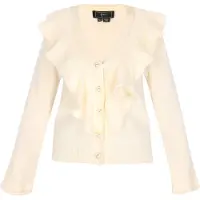 Faina Gebreid vest wolwit