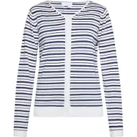Usha Gebreid vest marine / wit