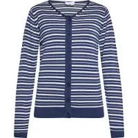 Usha Gebreid vest marine / wit