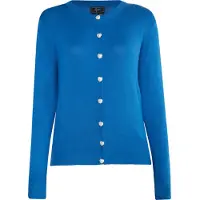 Faina Gebreid vest blauw