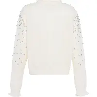 Faina Gebreid vest wolwit