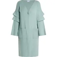 Usha Gebreid vest mintgroen