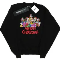 Disney Heren Mickey Mouse en vrienden Kerstmis Sweatshirt (Zwart)