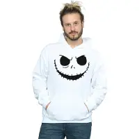 Disney Heren Nightmare Before Christmas Jack's Face Bold Hoodie (Wit)