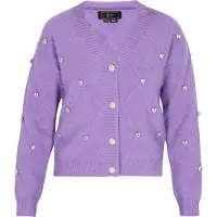 Faina Gebreid vest lavendel