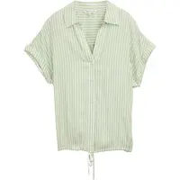 Tom Tailor Blouse lichtgroen / wit