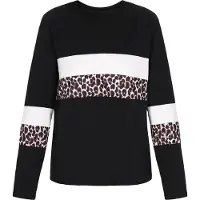 Faina Shirt bruin / zwart / wit
