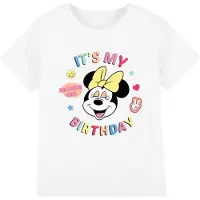 Disney Kinderen/Kinderen Het is mijn verjaardag Minnie Mouse T-Shirt (Wit)