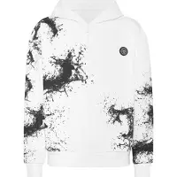 Plein sport Sweatvest 'Splash' zwart / wit