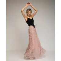 Tantra Lange rok met tule ruches